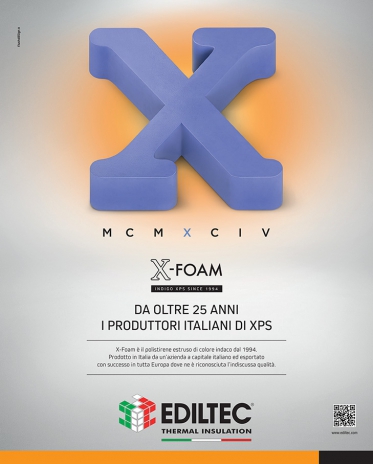 X-Foam 25 anni logo tricolore